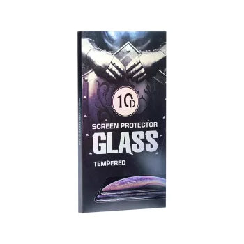 iPhone 12 / 12 Pro Karc és ütésálló üvegfólia átlátszó szélekkel, 10D fekete