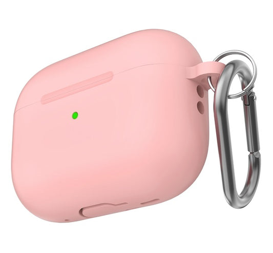 Phoner Simple Apple Airpods Pro 2 szilikon tok, csuklópánttal, rózsaszín